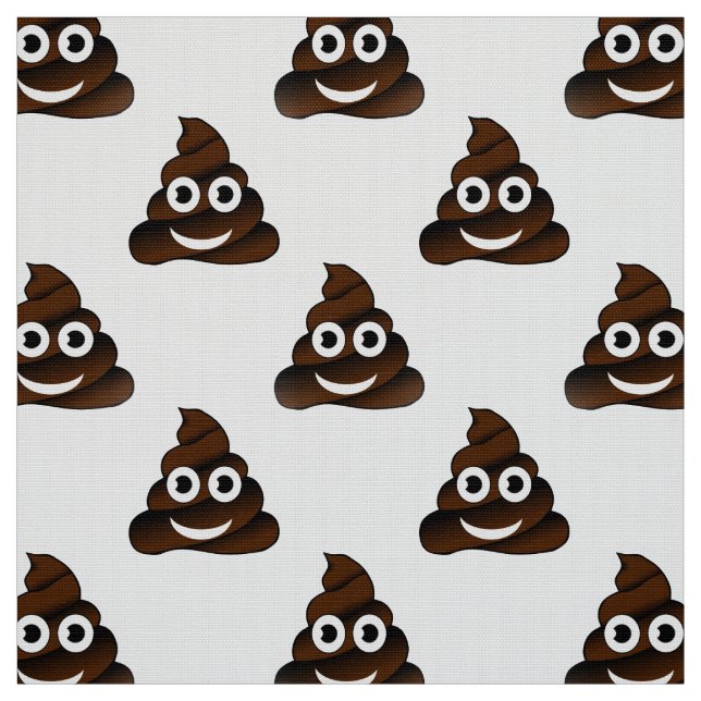tissu emoji poop drôle (Échantillon)