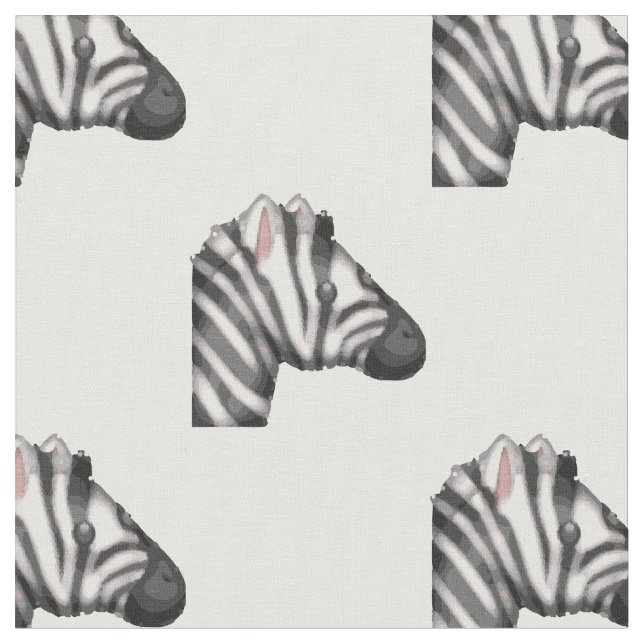 tissu emoji zebra (Fermer)