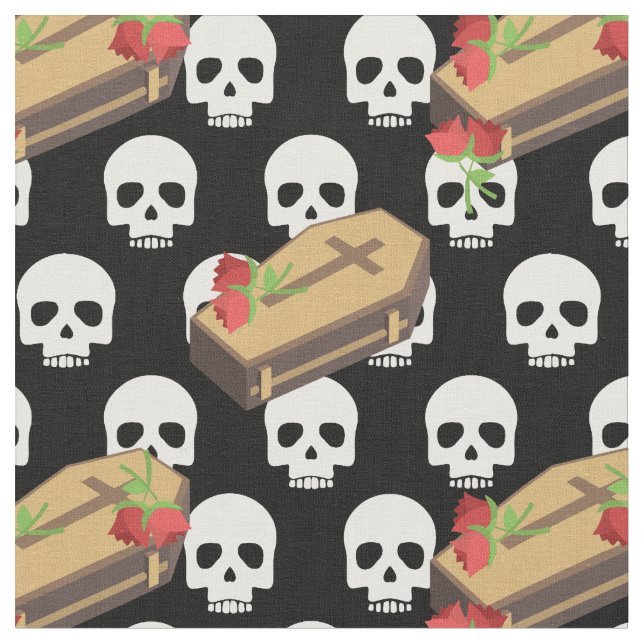 tissu emojis cercueil (Fermer)