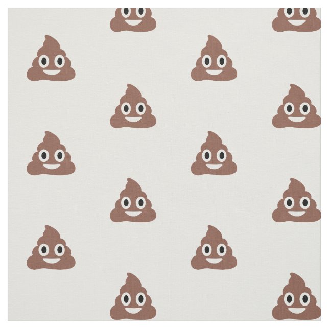 Tissu Émoticon de poo personnalisable (Échantillon)