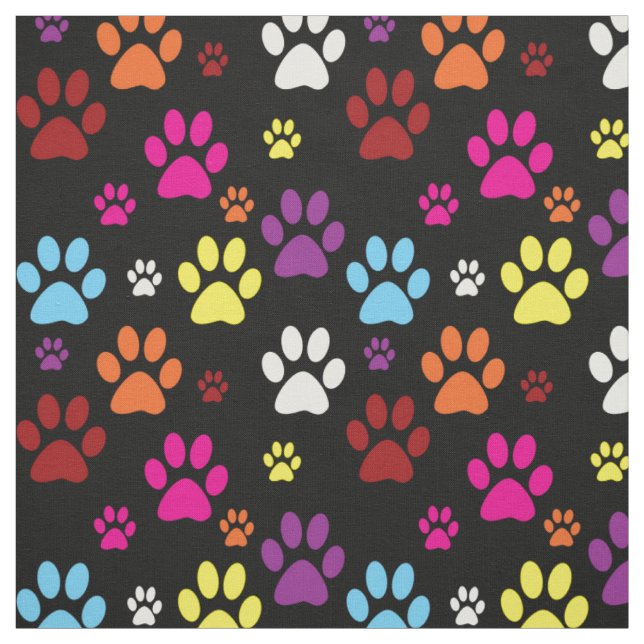 Tissu Empreinte animal de Pâtes Cute Polka (Échantillon)
