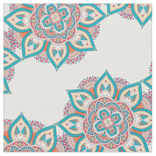 Tissu Empreinte colorée du mandala marocain