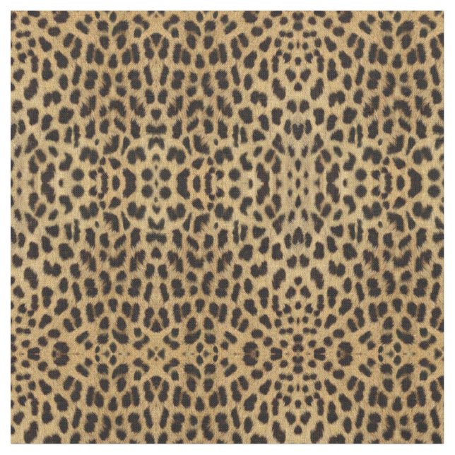 Tissu Empreinte de léopard (Fermer)