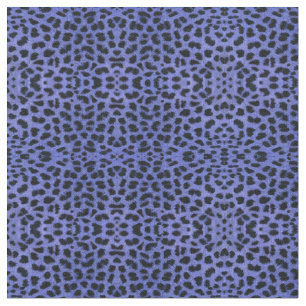 Tissu Empreinte de léopard bleu