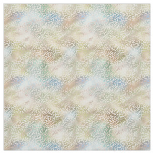 Tissu Empreinte de léopard Gold Blue Green