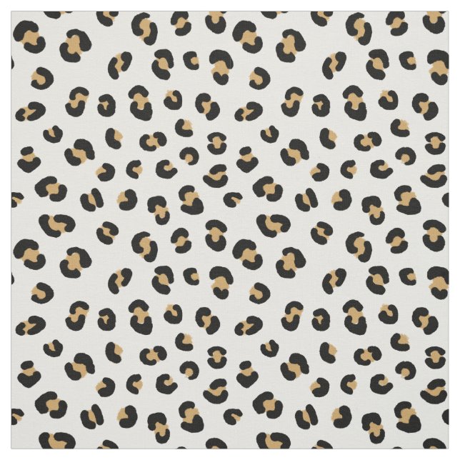 Tissu Empreinte de léopard moderne (Échantillon)