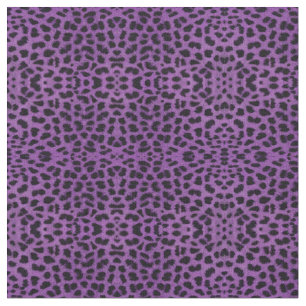 Tissu Empreinte de léopard pourpre