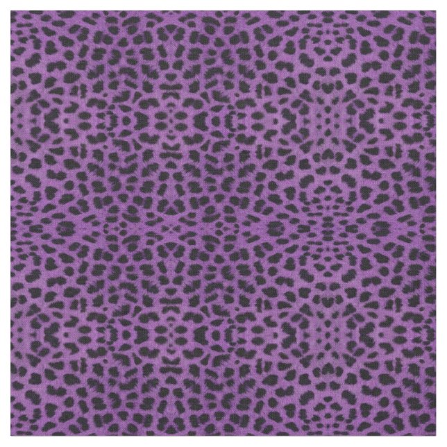Tissu Empreinte de léopard pourpre (Fermer)