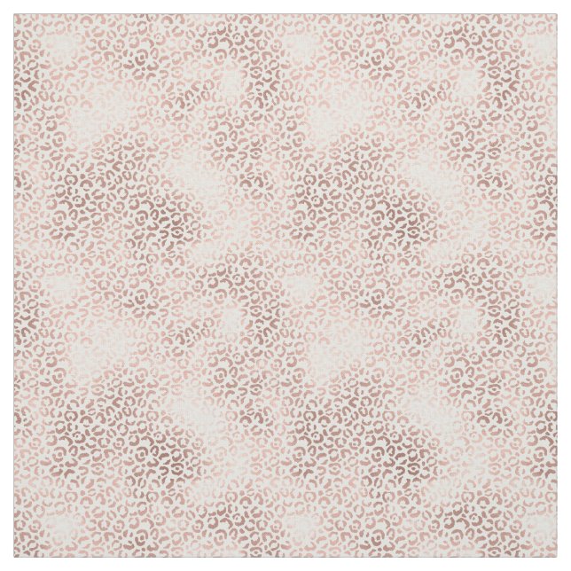 Tissu Empreinte de léopard rose chic (Échantillon)