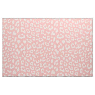 Tissu Empreinte de léopard rose pâle