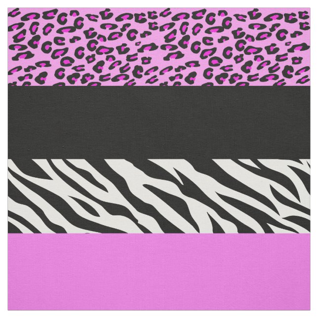 Tissu Empreinte de léopard, Zebra Print, Poster de anima (Échantillon)