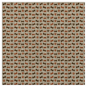 Tissu Empreinte de patte des animaux de chats de chien O