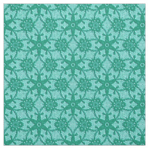 Tissu Empreinte dentelle antique - turquoise et aqua