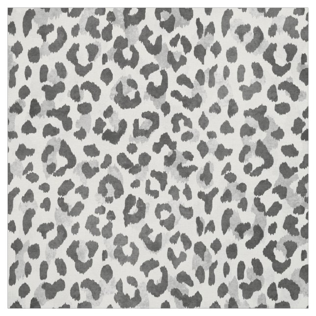 Tissu Empreinte Safari chic de guépard noir et blanc (Échantillon)