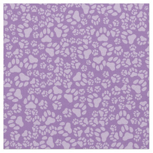 Tissu Empreintes de Patte Violettes au Yard