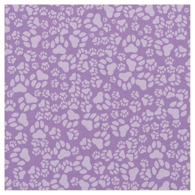 Tissu Empreintes de Patte Violettes au Yard (Fermer)