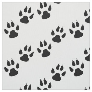 Tissu Empreintes de pattes de chat