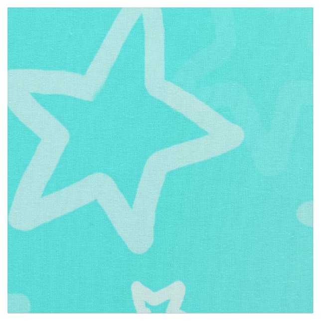 Tissu en coton à persiennes turquoise (Fermer)