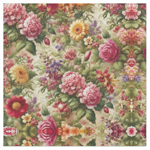 Tissu en coton floral - Un triage de l'élégance