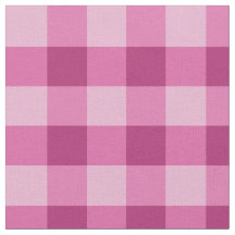 Tissu en coton peigné à carreaux gingham rose blan