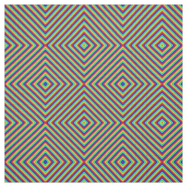 Tissu en coton peigné Rainbow X (Échantillon)