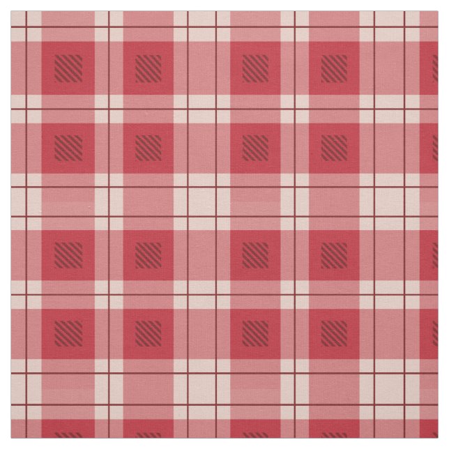 Tissu en plaid rouge classique (Échantillon)