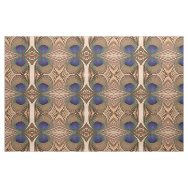 Tissu en plumes de paon (Fat Quarter)
