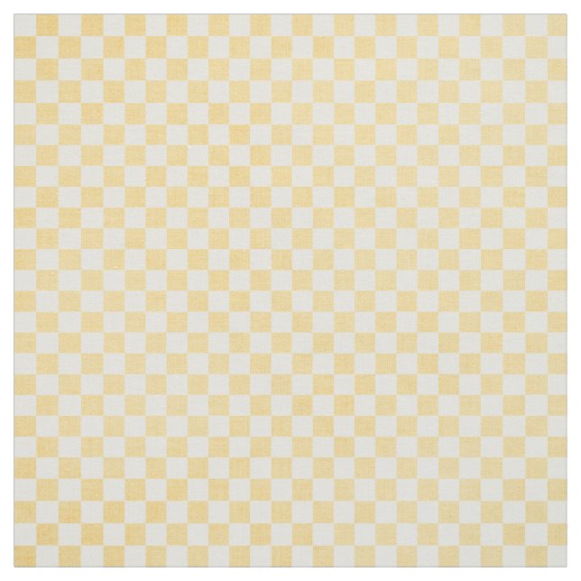 Tissu En vichy jaune (Échantillon)