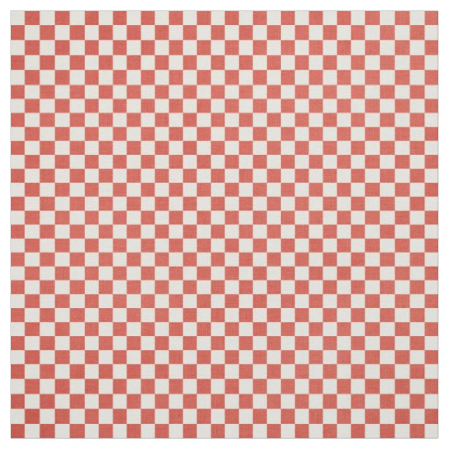 Tissu En vichy rouge (Échantillon)
