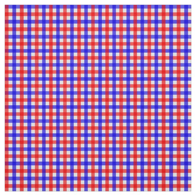 Tissu En vichy Rouge Et Bleu (Échantillon)