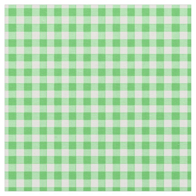 Tissu En vichy verte simple (Fermer)
