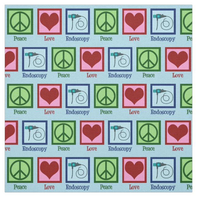 Tissu Endoscopie Peace Love (Échantillon)