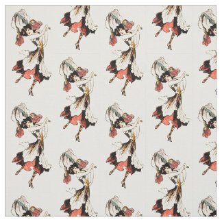 TISSU ENFANT DE FLEUR - MOTIF FÉERIQUE FLORAL D'IRIS