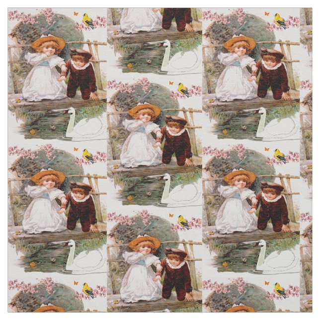 Tissu Enfants au jeu (Échantillon)