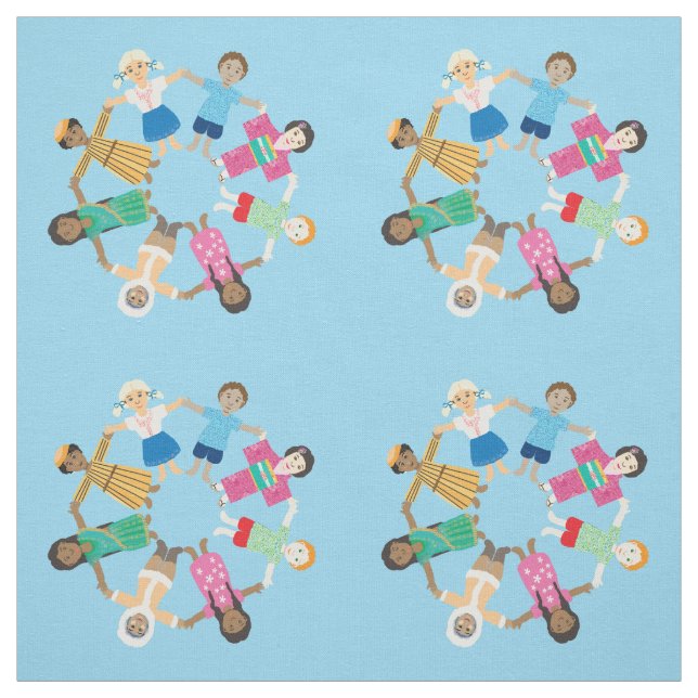 Tissu Enfants du monde (Échantillon)