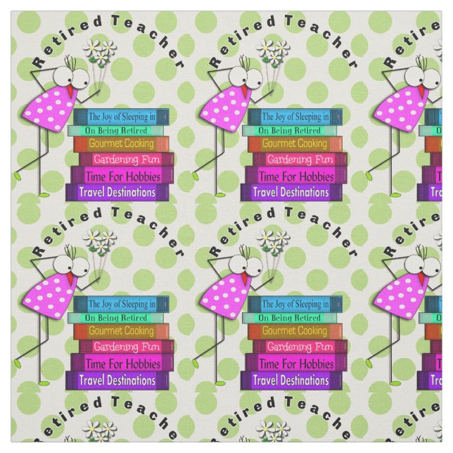 Tissu Enseignant retraité Oiseau lunaire (Échantillon)