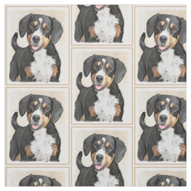 Tissu Entlebucher Mountain Dog Peinture - Art original (Échantillon)