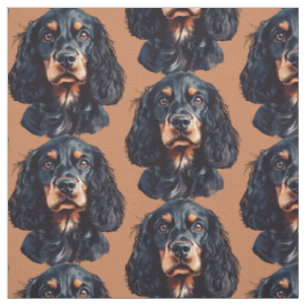 Tissu Épagneul Springer Chien Amusement Art Animalier