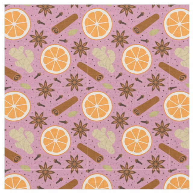 Tissu épices de Noël (Fermer)
