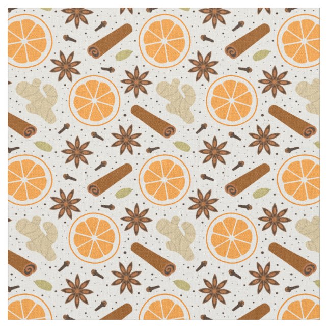 Tissu épices de Noël (Fermer)