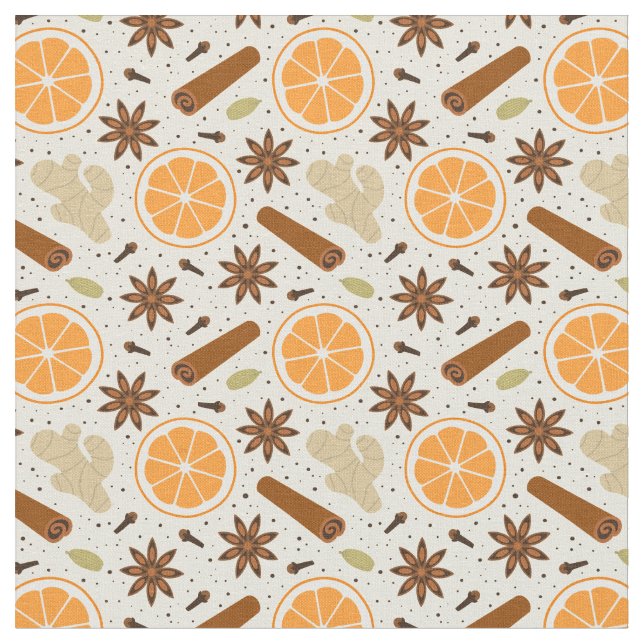 Tissu épices de Noël (Fermer)