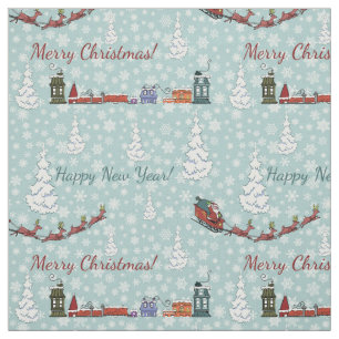 Tissu Équipe de père Noël