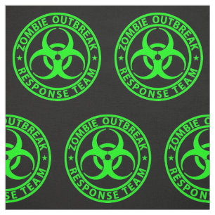 Tissu Équipe de réponse à une épidémie de zombies vert n