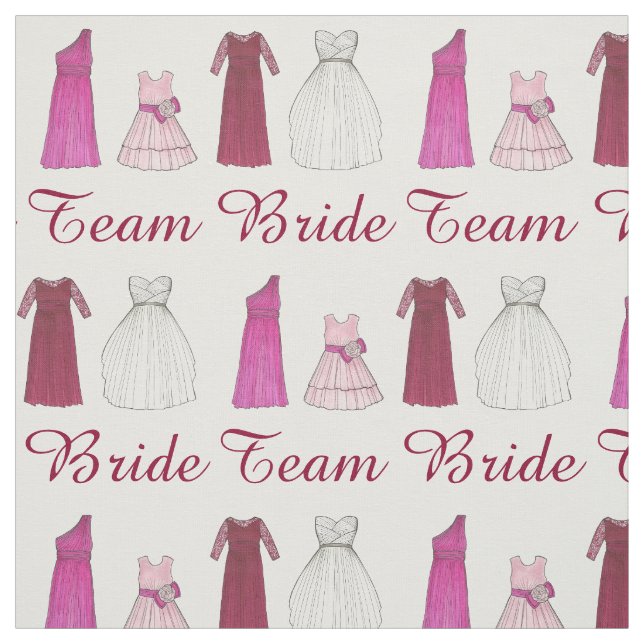 Tissu Équipe Mariage mariée robe de fête de mariée (Échantillon)