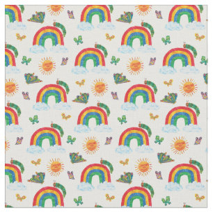 Tissu Eric Carle   Caterpillar to Rainbow Butfly