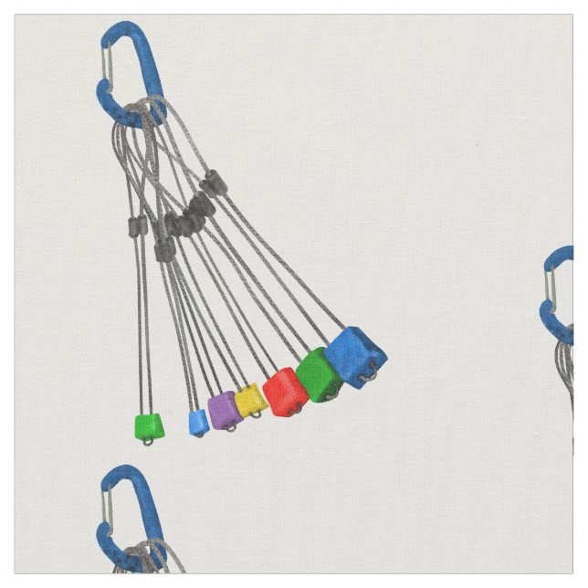 Tissu Escalade de roche fils et carabiner (Fermer)