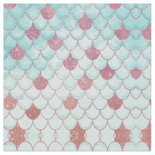 Tissu Escaliers de sirène en Parties scintillant rose Tu