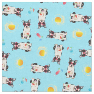 Tissu Été Boston Terrier