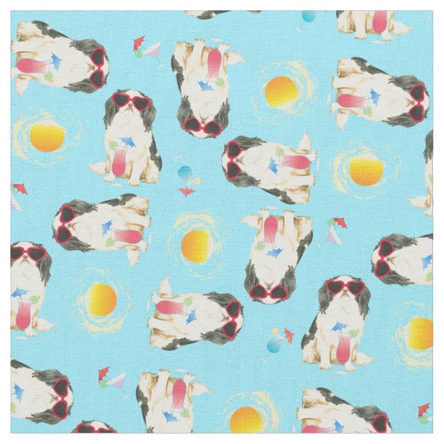 Tissu Été Fabric japonais Chin (Fermer)