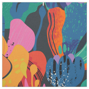 Tissu Été Floral Abstrait